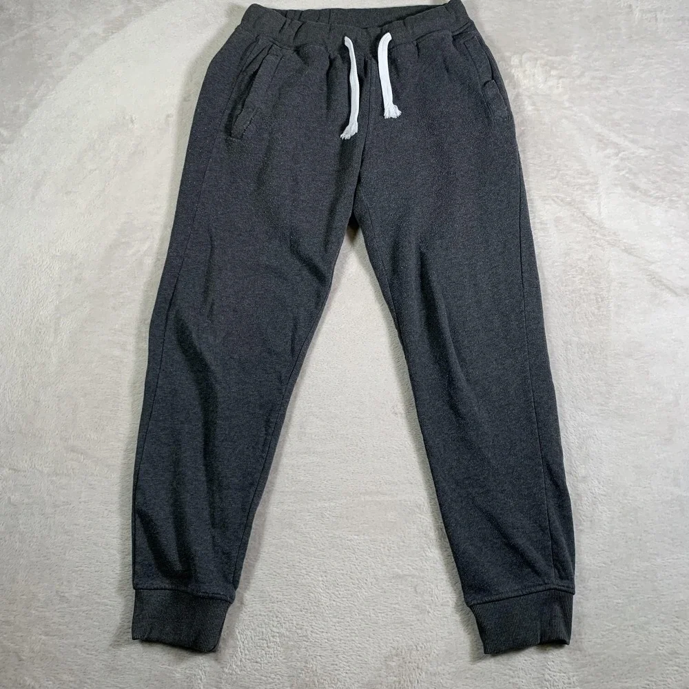 Southpole Pants Mens Medium Gray Joggers Sweatpants Fleece Drawstring Cuffed‎